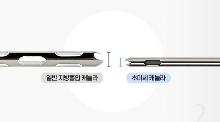 미세 캐뉼라 사용으로 섬세한 조형