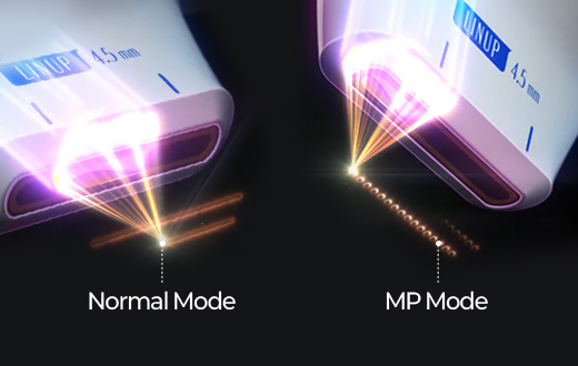 MP & Normal(DOT) 모드로 더욱 강력해진 리프팅 효과